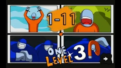 One Level 3 Gameplay Walkthrough - (levels 1-11) ПОБЕГ из ТЮРЬМЫ