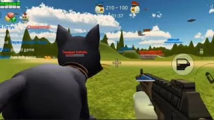 Chicken Gun cat / Best online games / Chicken gun на коте