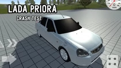 Lada priora mod | simple car crash |crash test.